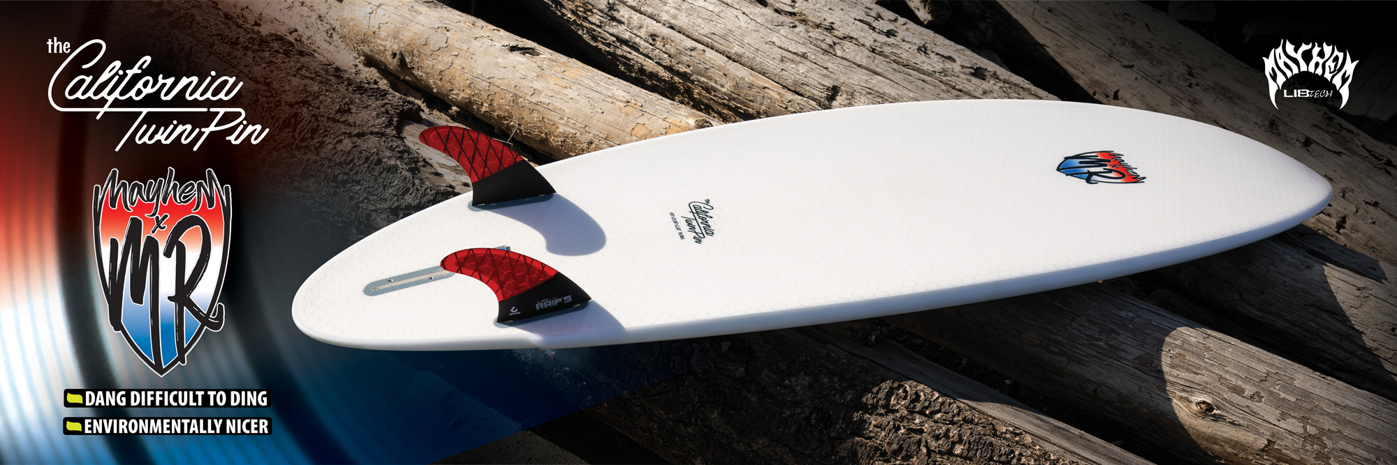 Lib Tech Surf California Twin Pin